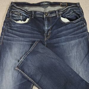 Silver Jeans Co Jeans Mens 36x36 Grayson Denim Stretch Embroidered EMC